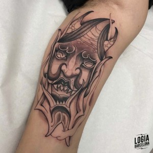 tatuaje_brazo_demonio_japones_logiabarcelona_toni_dimoni